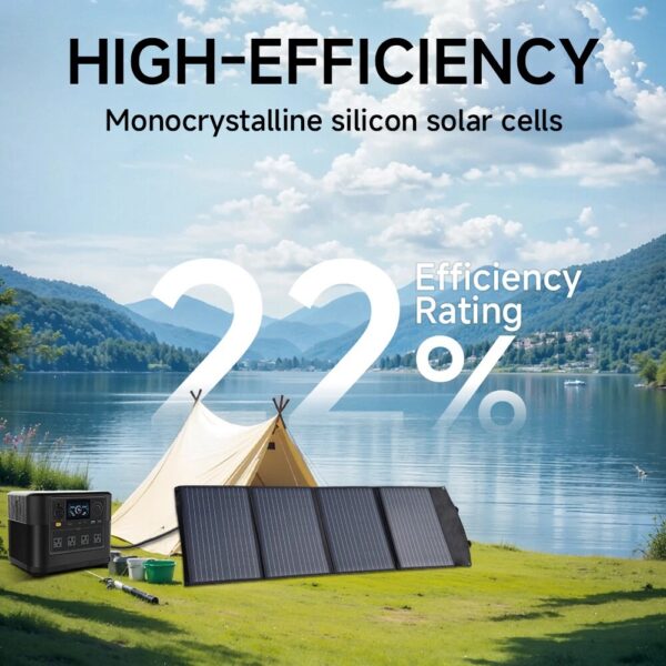 100W Solar Charging Kit – Compact & Travel-Friendly - Image 2